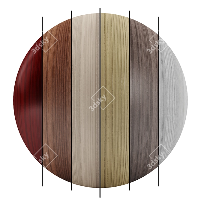Seamless Wood Texture Collection 3D model image 1