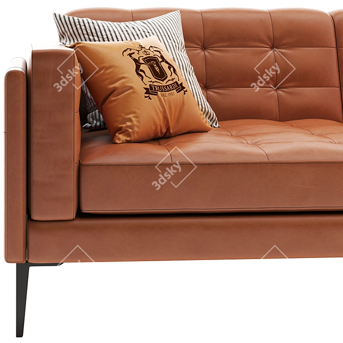 Contemporary Leather Sofa 3D model image 4