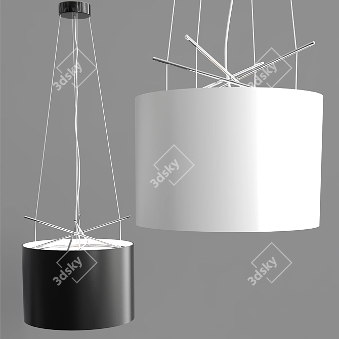 Modern Replica Pendant Lamp: FLOS Ray 3D model image 2