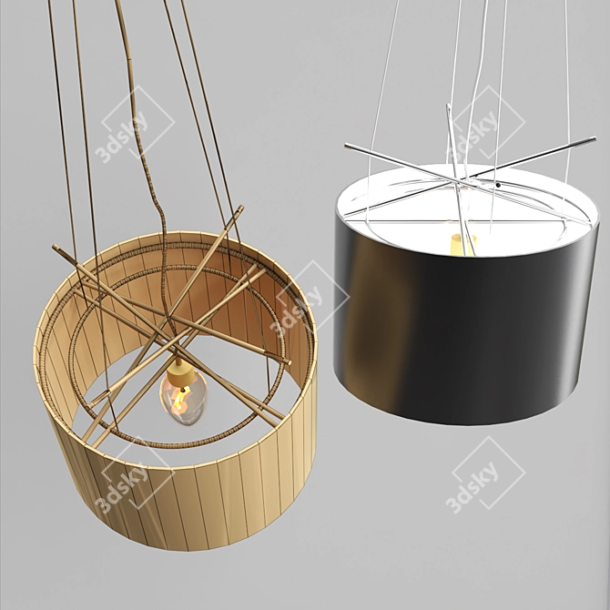 Modern Replica Pendant Lamp: FLOS Ray 3D model image 3