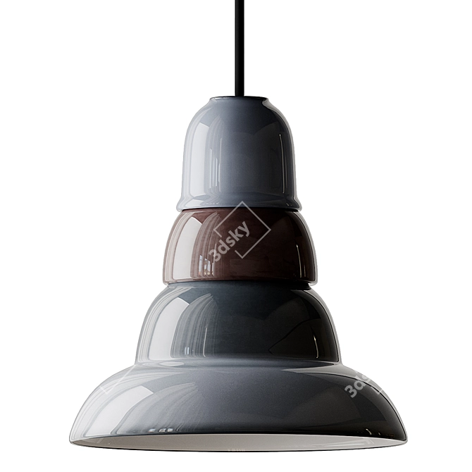 Sleek Serax Porcelain Pendant Lights 3D model image 2