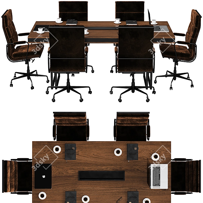 Modern Conference Table 2015 3D model image 3