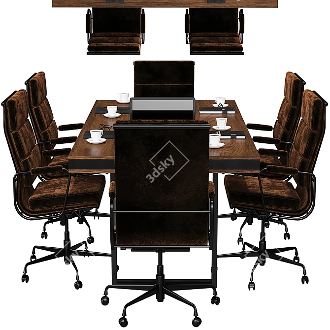 Modern Conference Table 2015 3D model image 4