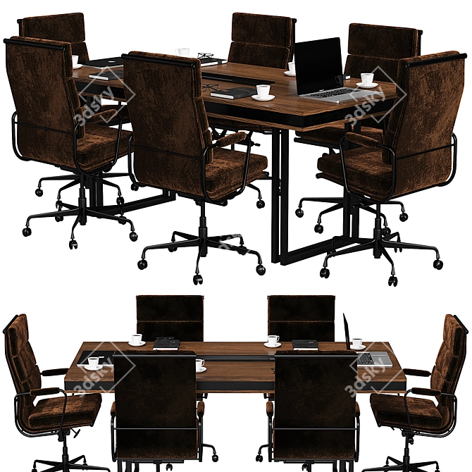 Modern Conference Table 2015 3D model image 5