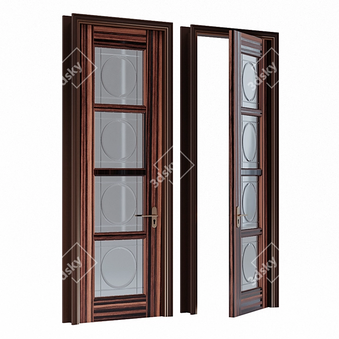 Classic Style Door by Ferris Rafaeli 3D model image 2