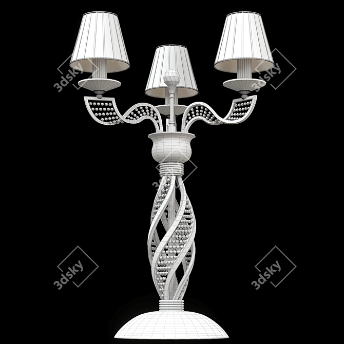 Crystal Waterfall Pendant Lamp 3D model image 2