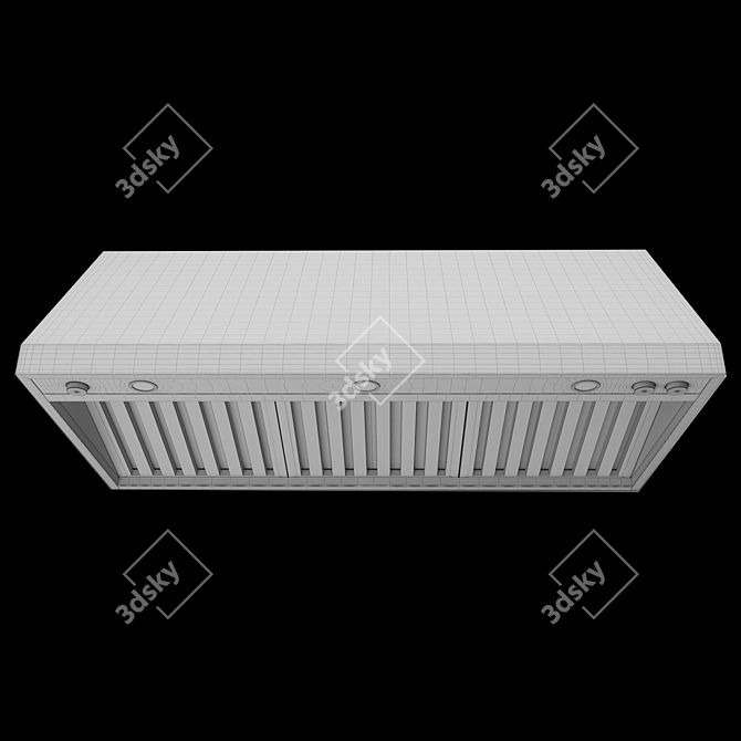 Jenn-Air JXW9048HP: Professional Wall-Mounted Hood with Refillable System 3D model image 2