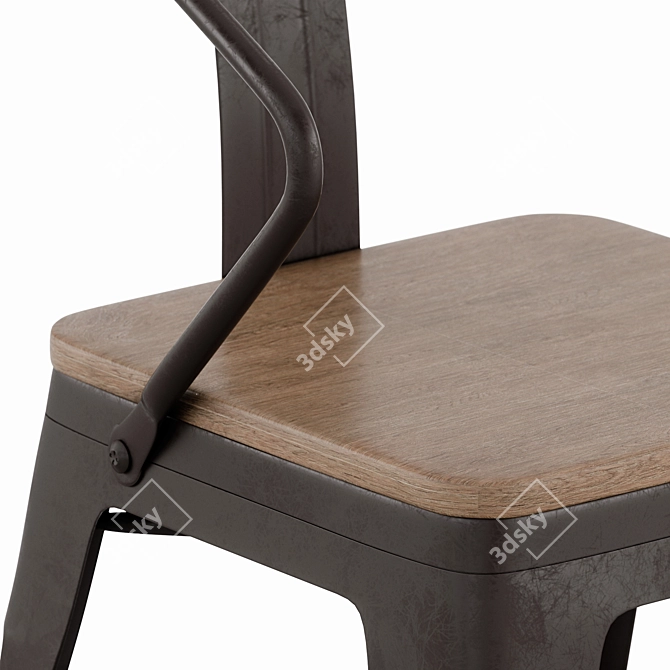 Rustic Workshop Armchair 3D model image 5