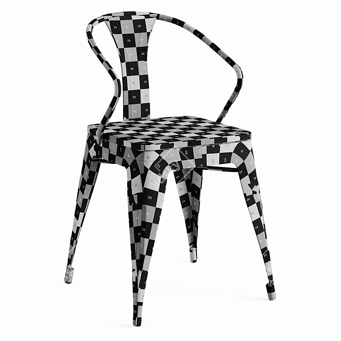 Rustic Workshop Armchair 3D model image 7