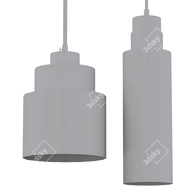 Elegant Empire Pendant Lighting 3D model image 2