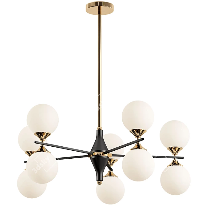 Mysterious 5x Chandelier 3D model image 1