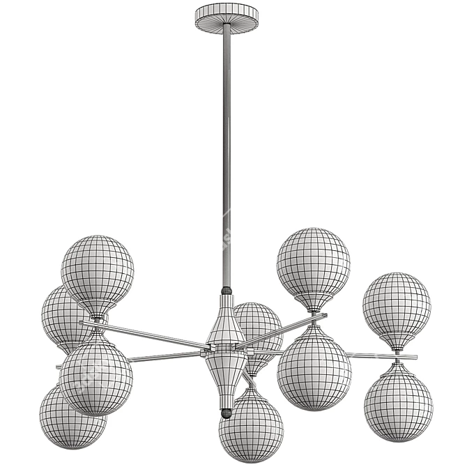 Mysterious 5x Chandelier 3D model image 2