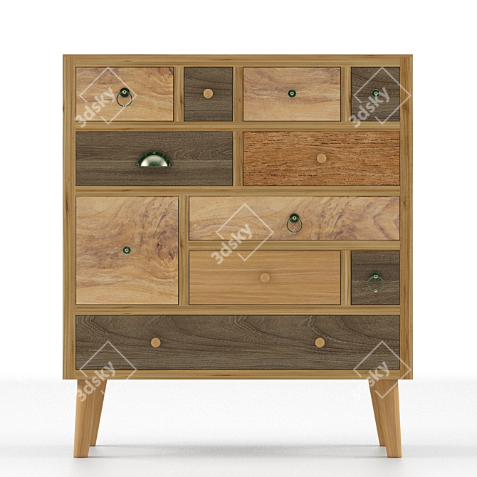 Minimalist Actona Thairs 11 Chest 3D model image 1