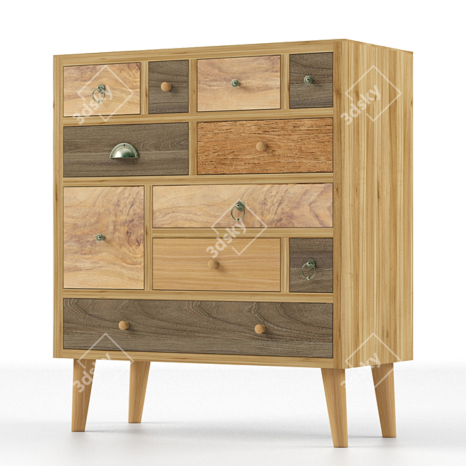 Minimalist Actona Thairs 11 Chest 3D model image 4