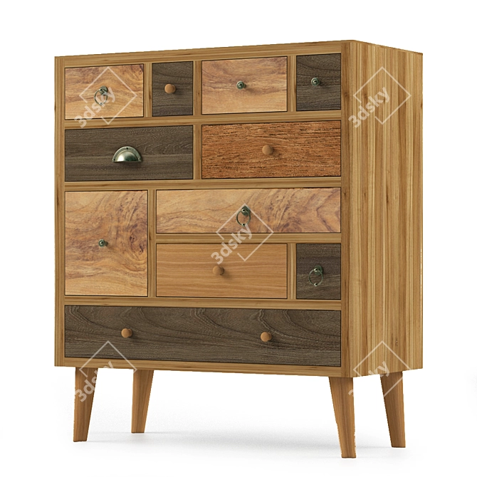 Minimalist Actona Thairs 11 Chest 3D model image 6