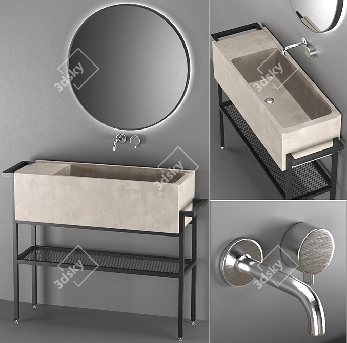 Moab80 Elledue Sink 3D model image 1