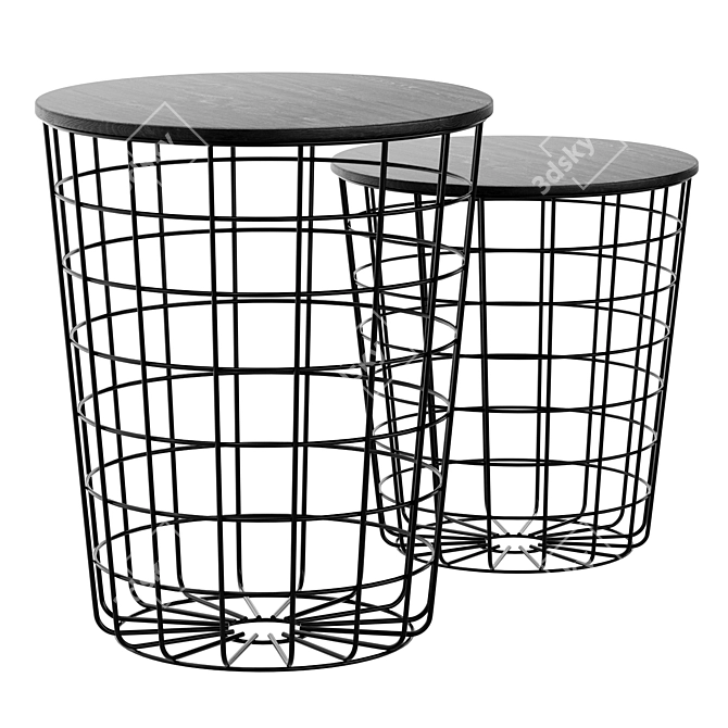 Modern Mcgowen End Table 3D model image 1