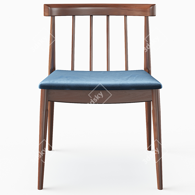 Daquan Slat Back Chair 3D model image 4