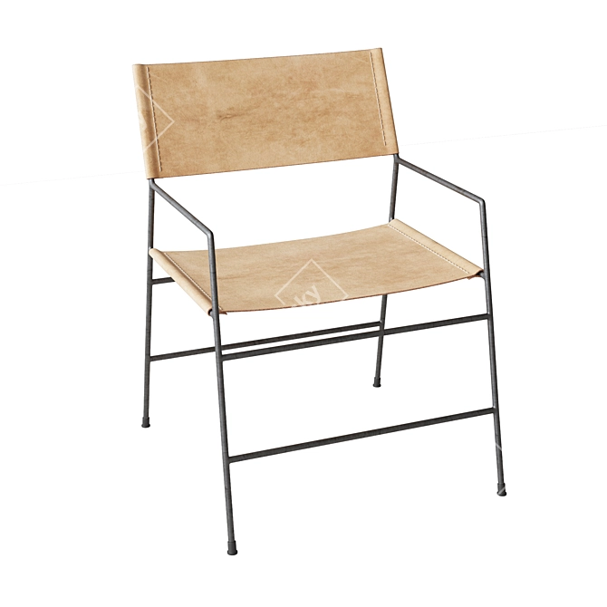 Capri Carver Chair 3D model image 1