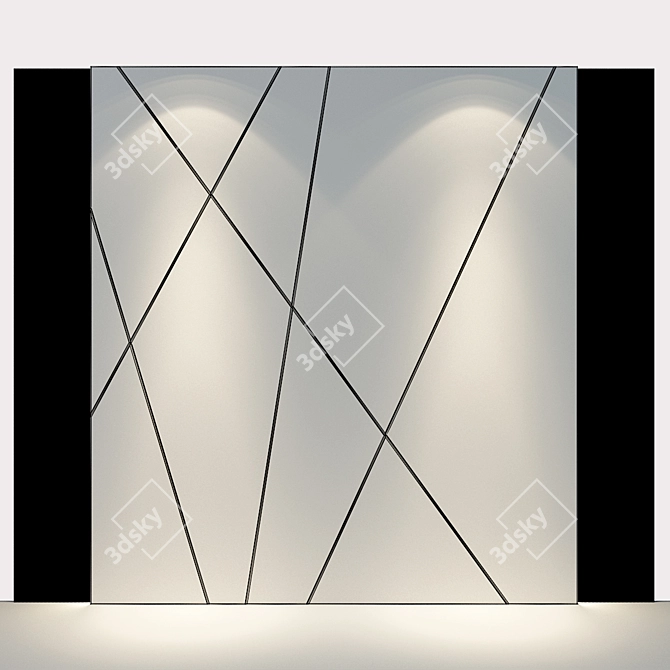 Premium Wall Panel 60: Elevate Your Space 3D model image 2