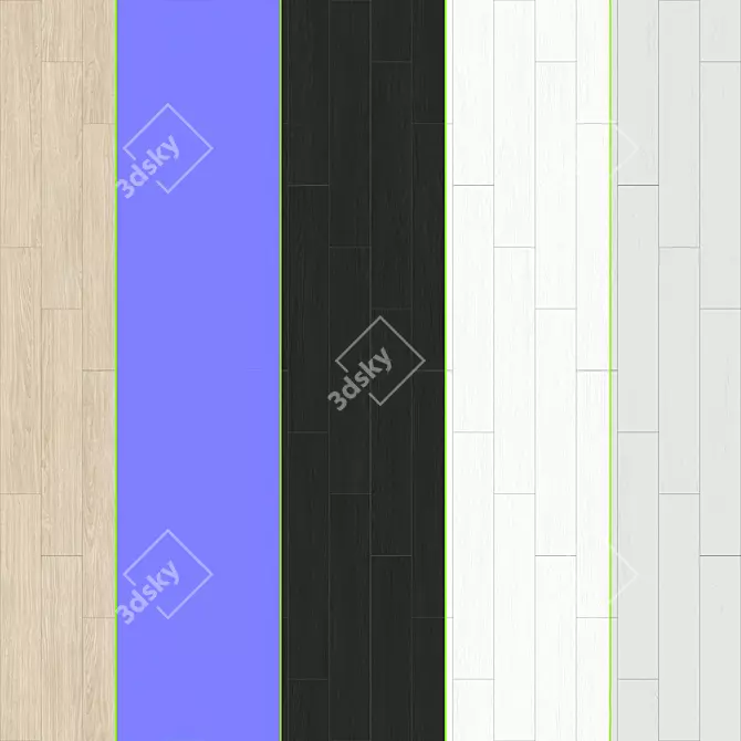 Versatile Parquet Collection: Standard & Herringbone Patterns 3D model image 2