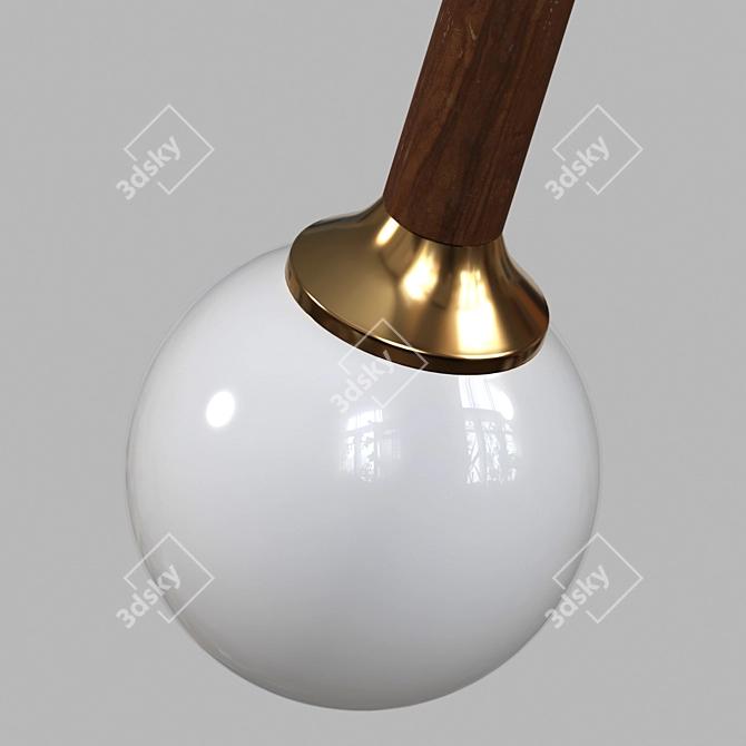 Modern Minimalist Design Lamp: BAST 3D model image 2