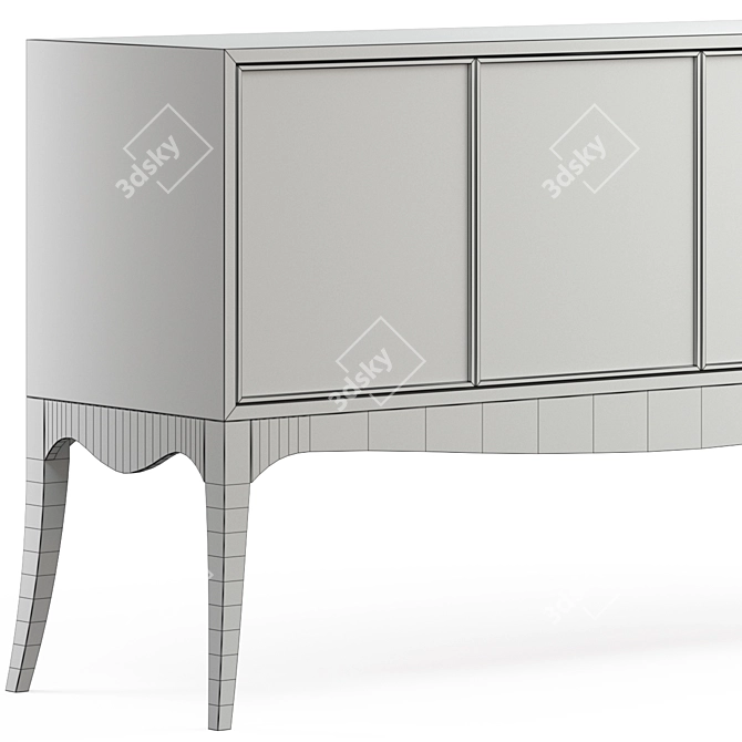 Elodie 70" Hooker TV Stand 3D model image 4