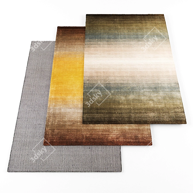 Title: Modern Rugs Set | High-resolution Textures 3D model image 1