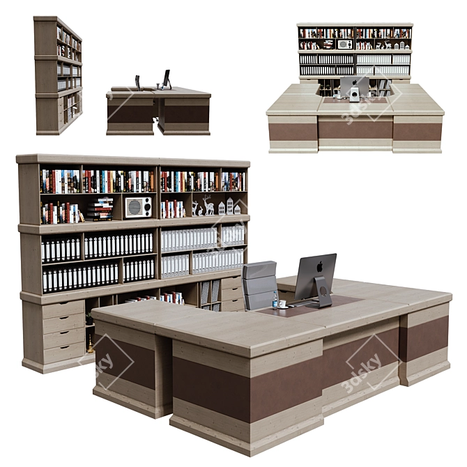 ErgoMax Office Furniture 3D model image 6