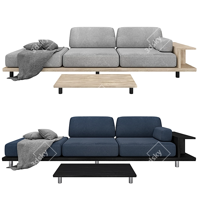 Modern Sofa: Sleek Design for Contemporary Living 3D model image 9