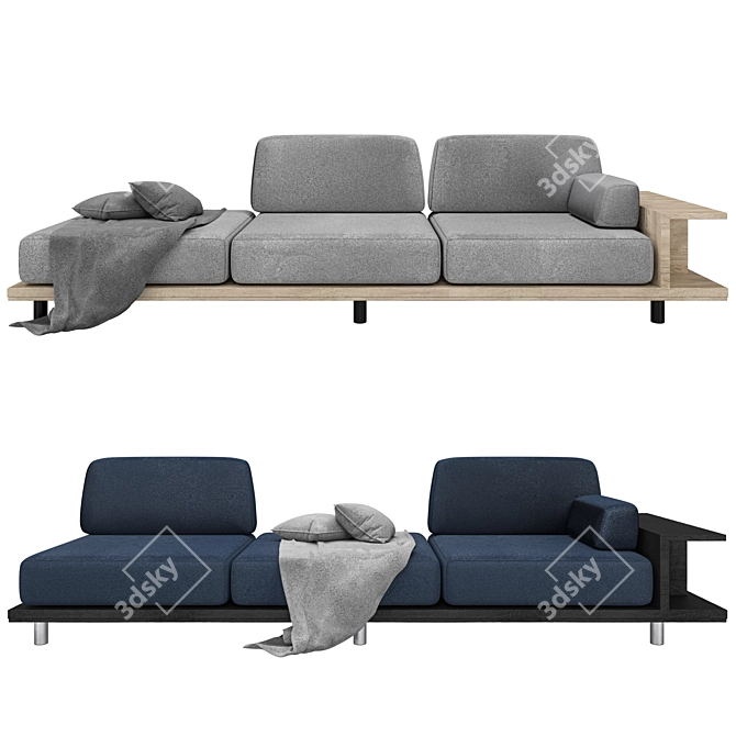 Modern Sofa: Sleek Design for Contemporary Living 3D model image 4