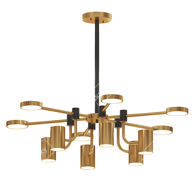 Elegance Ceiling Chandelier 3D model image 1