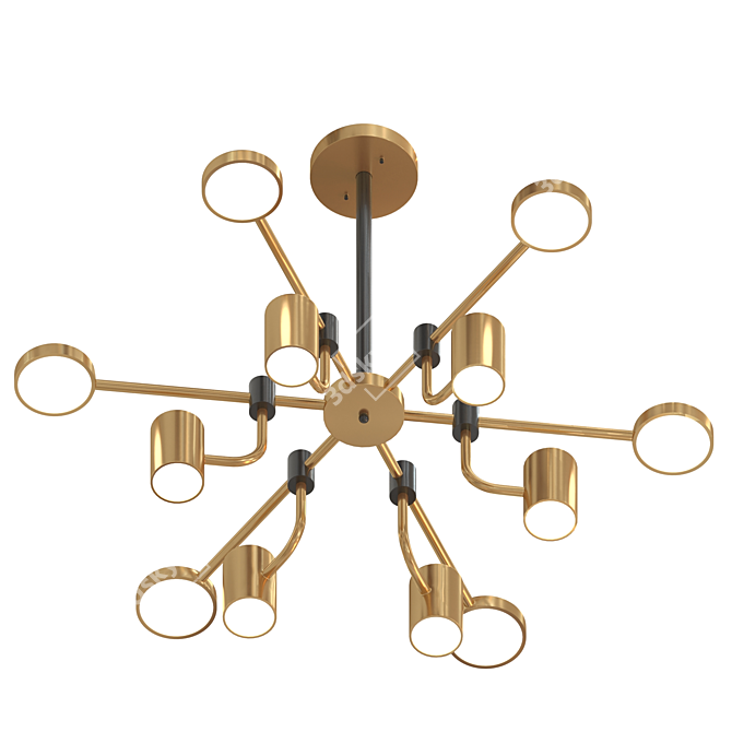 Elegance Ceiling Chandelier 3D model image 2