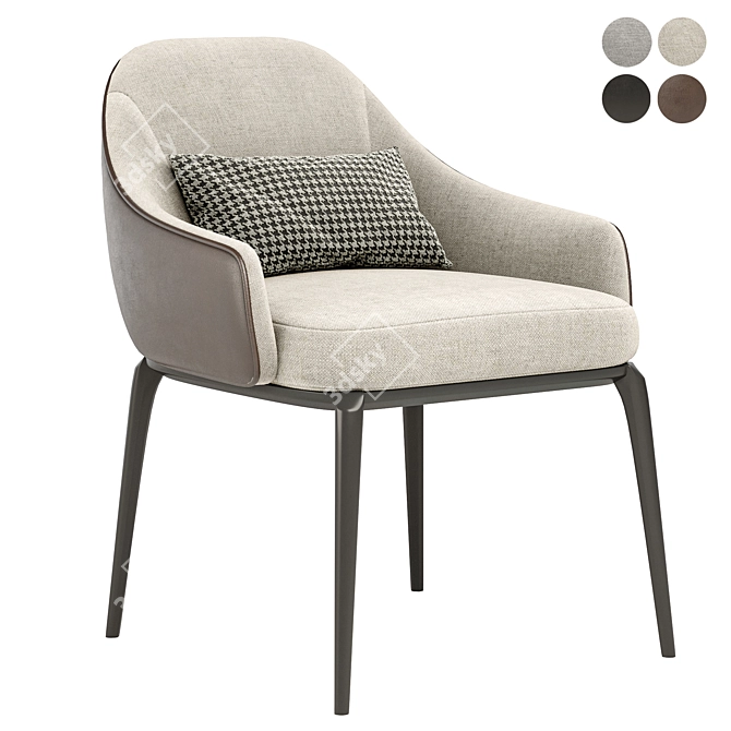 Sila Armchair: Stylish and Compact 3D model image 1