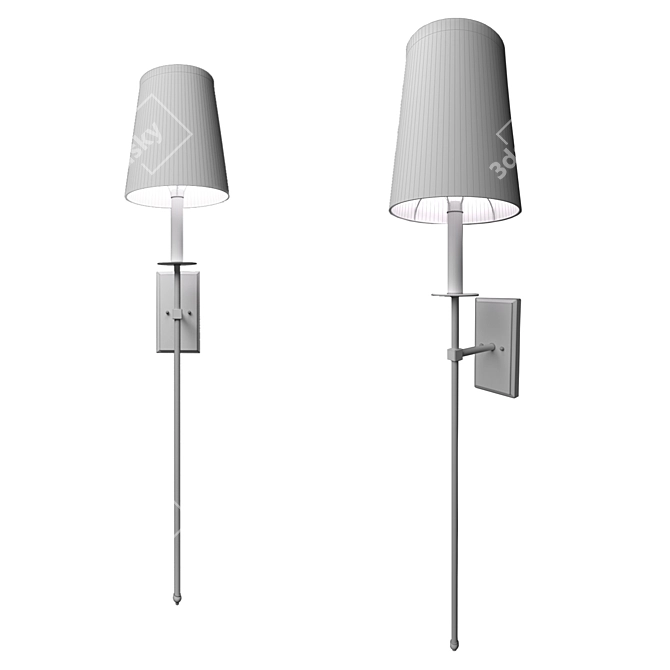 Elegant Monroe Lamp: Classic Design 3D model image 2