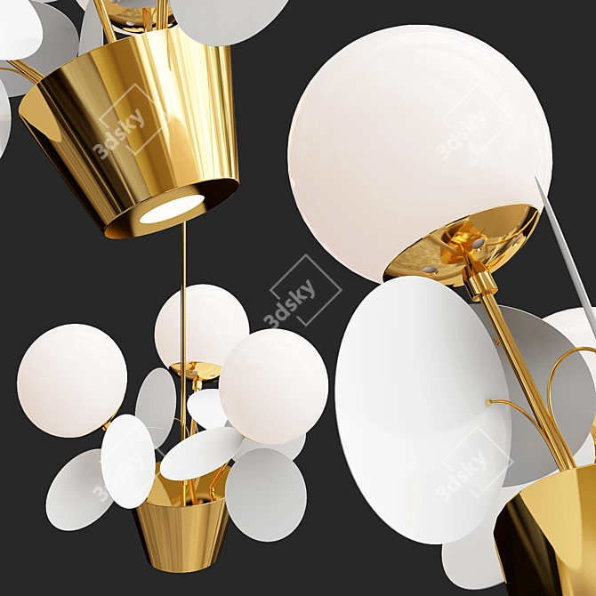 Elegant MATISSE CH Chandelier 3D model image 2