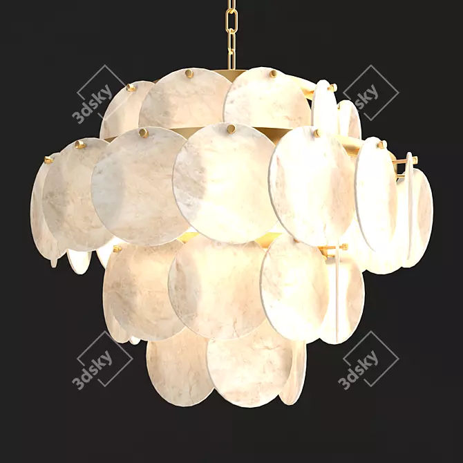 Elegant Missi B Chandelier 3D model image 1