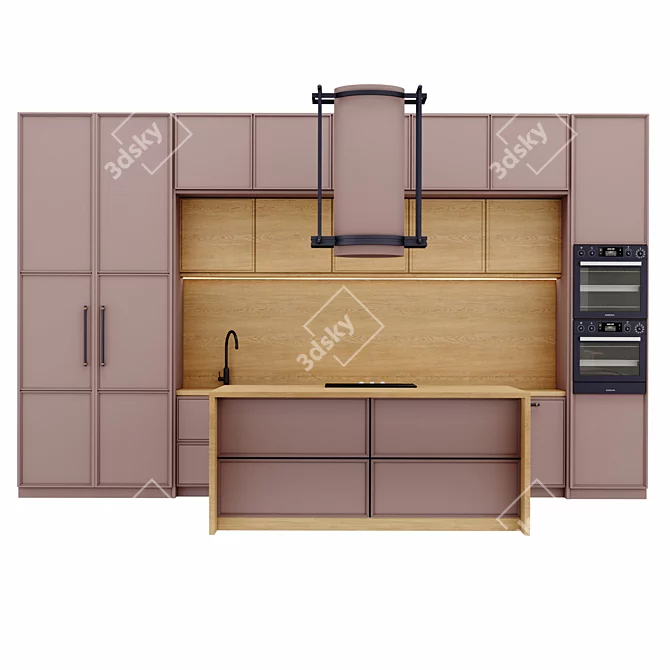 Modern Kitchen Design Bundle 3D model image 1