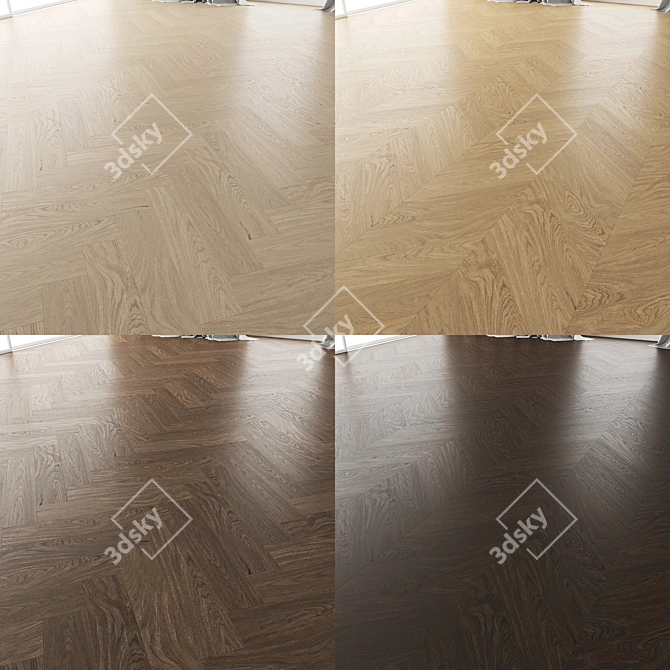 Title: Premium Wood Flooring Set 3D model image 6