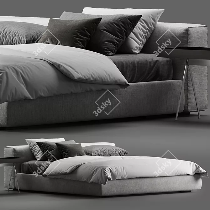 Marac Gordon Contemporary Bed 3D model image 1