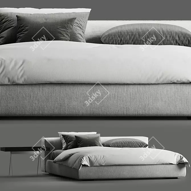 Marac Gordon Contemporary Bed 3D model image 2