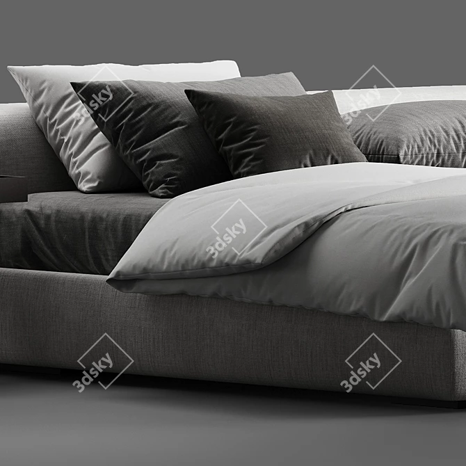 Marac Gordon Contemporary Bed 3D model image 3