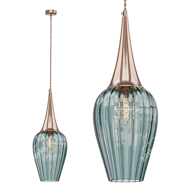 Vintage Pendant Light 3D model image 1