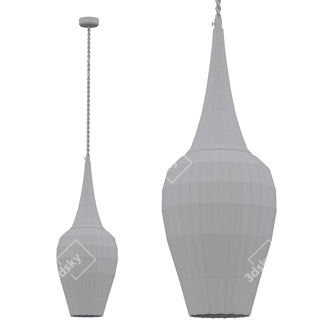 Vintage Pendant Light 3D model image 2