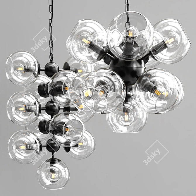 Elegant IKRA Pendant Lamp 3D model image 1