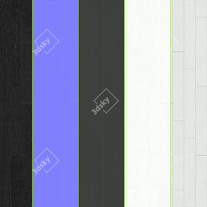 Parquet Collection 02: Standard & Herringbone Patterns - 24 Plank Variations 3D model image 3