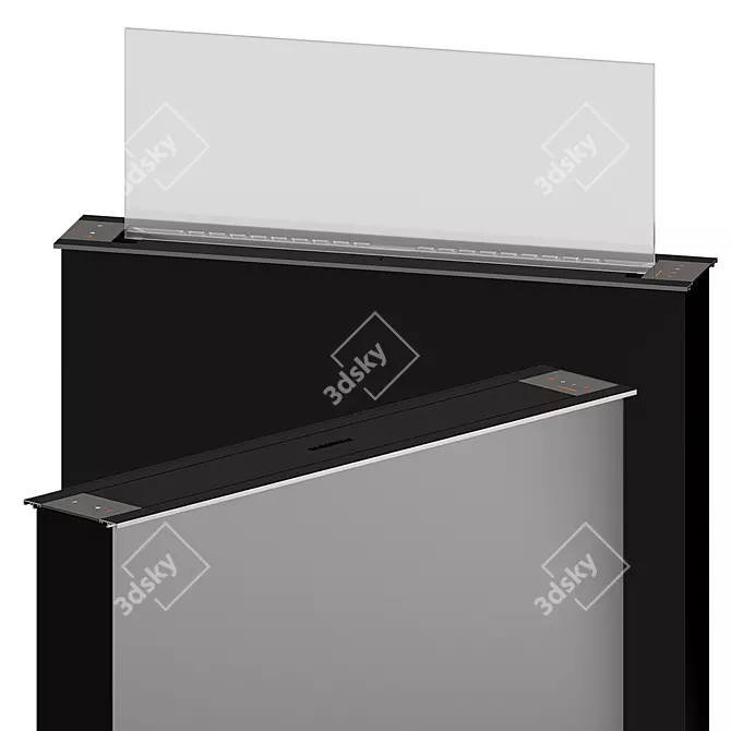 Title: Gaggenau 80cm Telescopic Ventilation Hood 3D model image 6