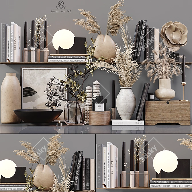 Modern Decor Set 042: High-Quality & Detailed 3D model image 1