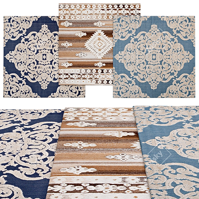 Square Rugs | Variety of Sizes 3D model image 1