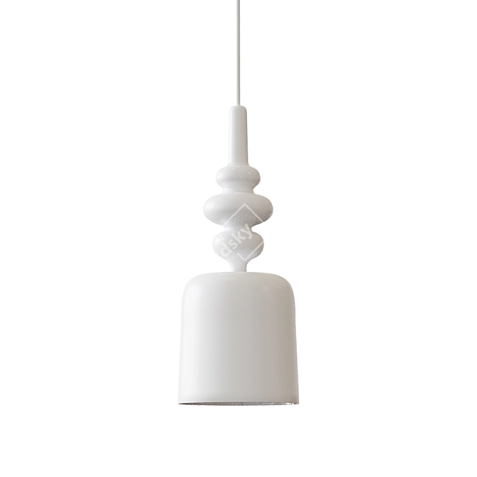 Modern Lead Pendant Lamp 3D model image 1